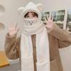 Süßes Winterbär-Mützen- und Schal-Set mit Maske und Ohrenschützern – Winddicht und Plüsch