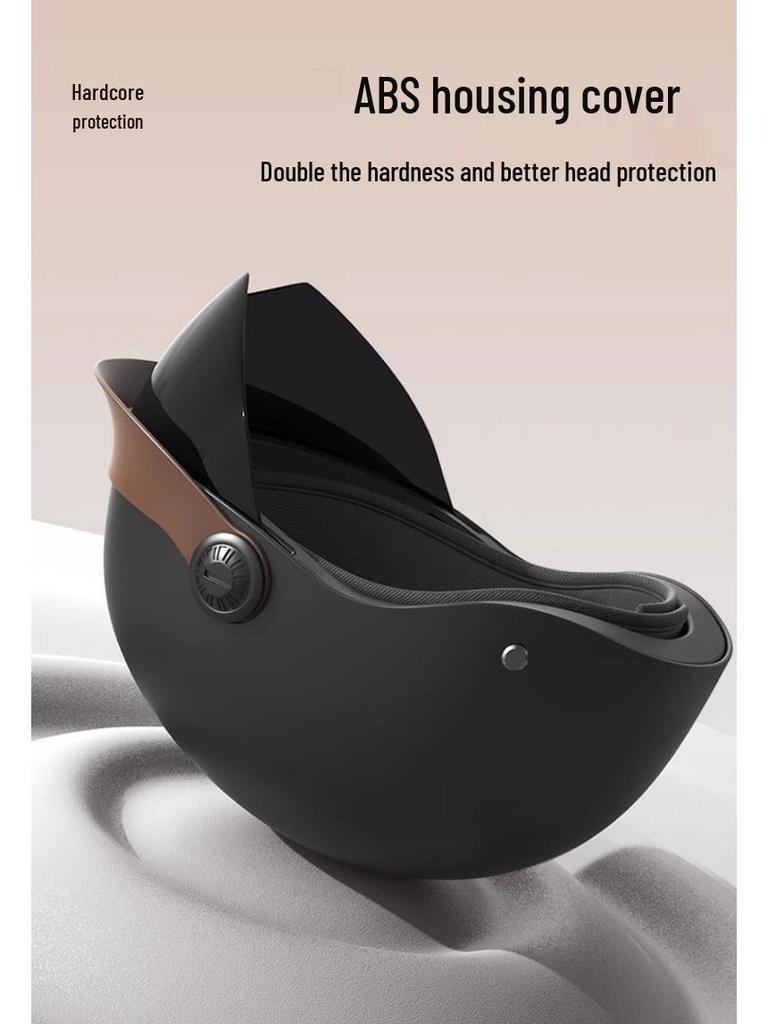 3C Certified Universal Electric Vehicle Helmet for Men & Women - Sun Protection, All-Season, Half Helmet