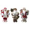 Standing Christmas Santa Table Decor Small Plush Figure Toys Collectible Figure Decor for Living Room Gift Decor Birthday Home