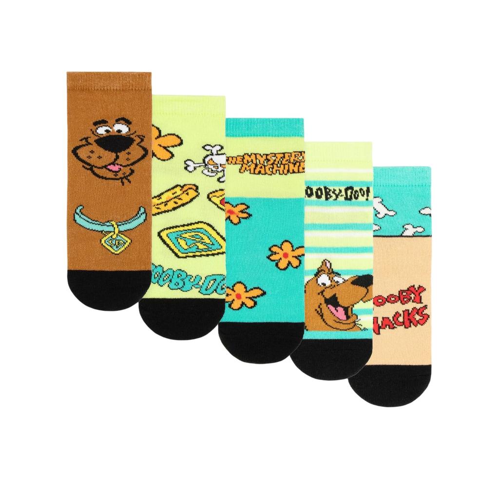 Scooby Doo Kniehohe Socken mit Kinder-/Kindermotiv (Packung mit 5)