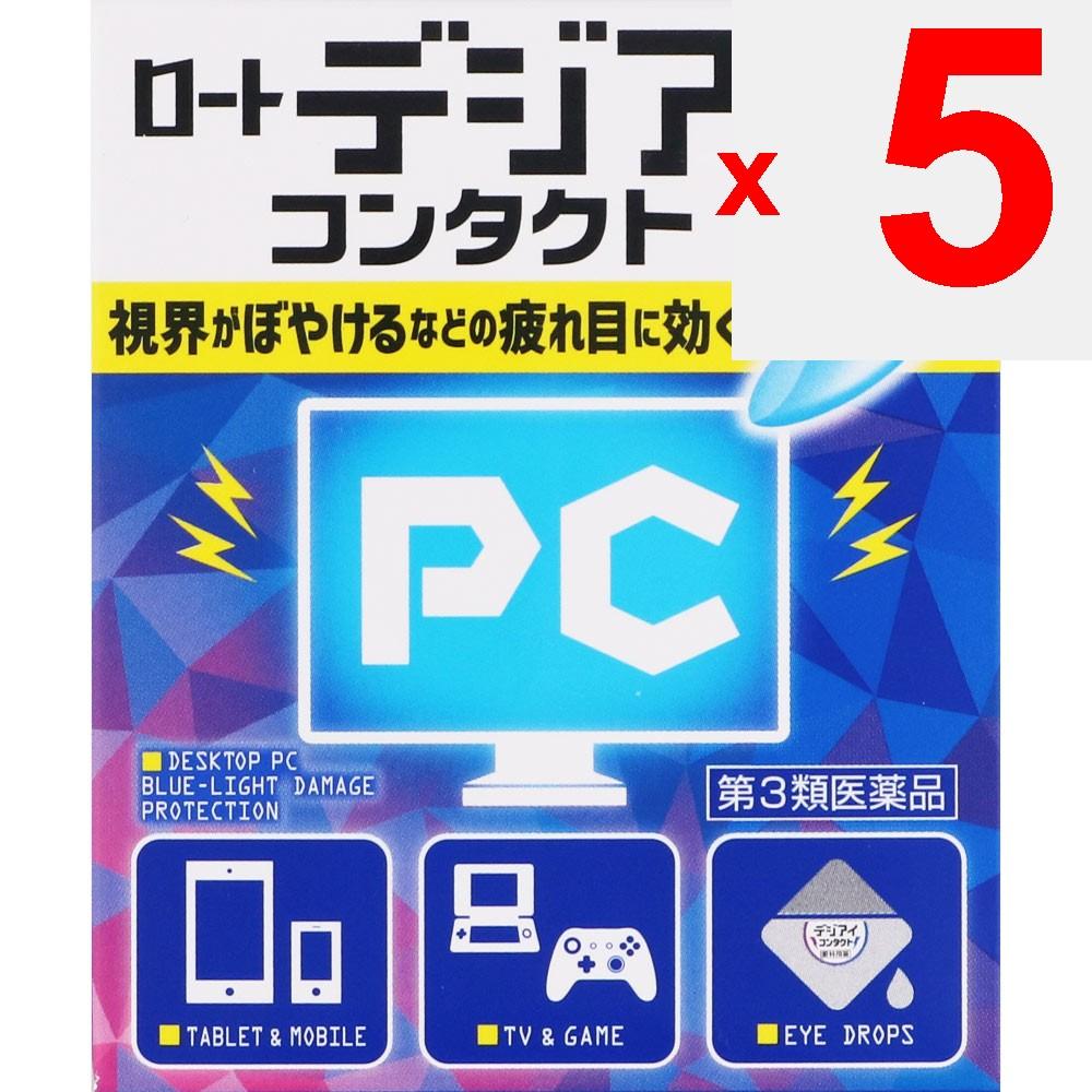 Rohto Rot-Digi-Eye Contact 12mL For contact lenses Eye Drops Indications: Eye inflammation caused by ultraviolet rays or other light (such as snow bli