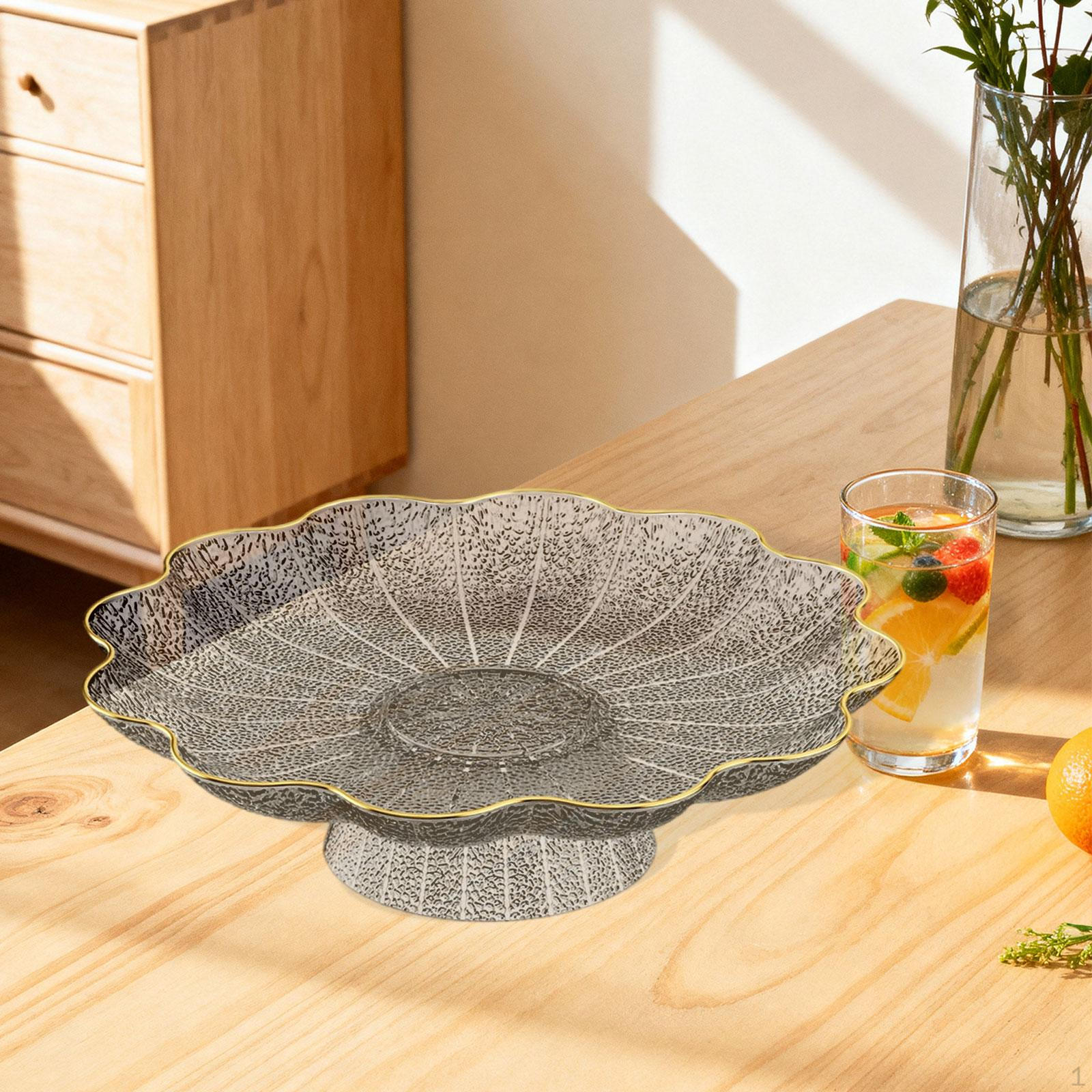 

Фруктовница на ножке, корзина, многоцелевой декоративный поднос для хранения, подставка для закусок для конфет, овощей gray silver base