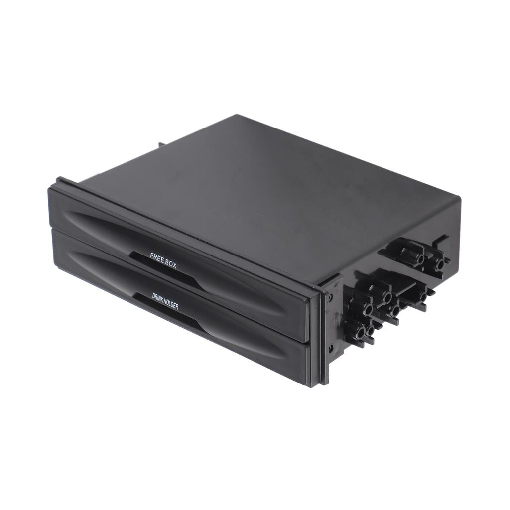 New Car Auto Double Layer Radio Pocket Drink Cup Holder Storage Box