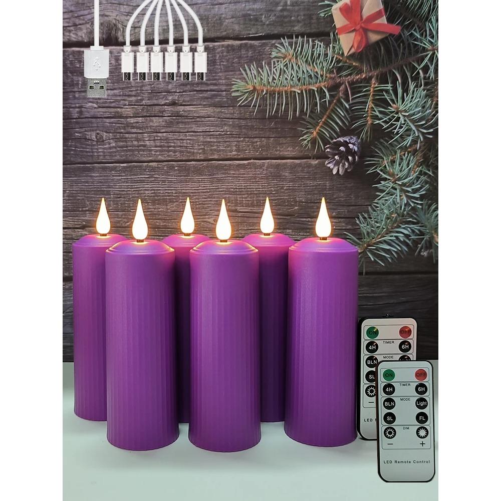 

Свечи перезаряжаемые через usb с мерцающим пламенем свадебные декоративные свечи с таймером и дистанционным управлением водонепроницаемые светодиодные свечи