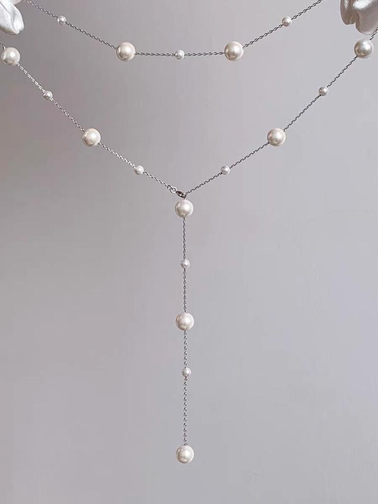 A Multi-wearing Pearl Necklace, Women's Light Luxury Niche Design, High-end Feeling, Small, Fresh, Sweet, Simple and Fashionable Necklace