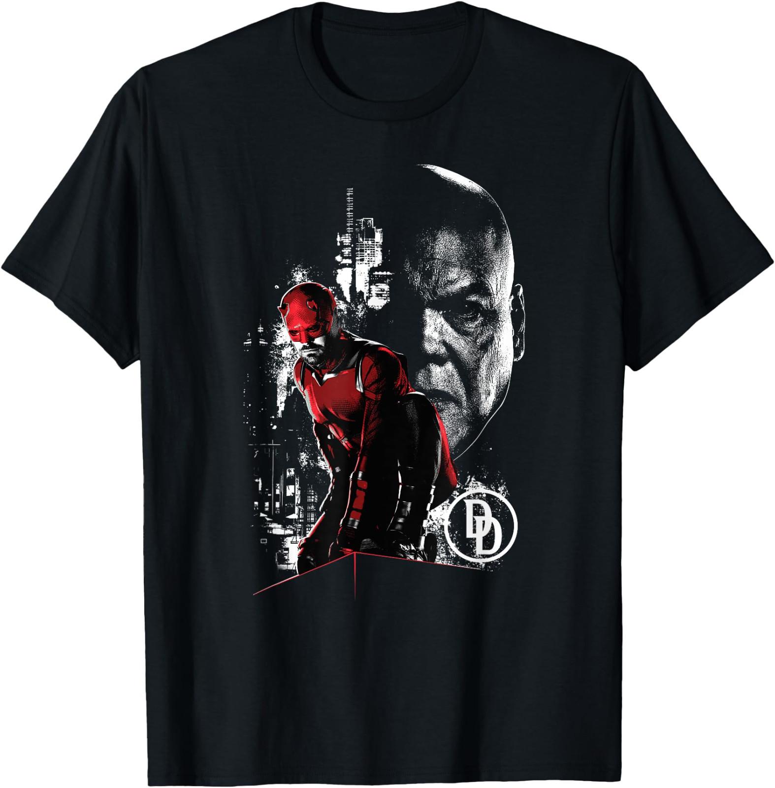 Daredevil Born Again Shirt-Daredevil and Kingpin T-Shirt Gift for Friends S