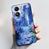 Casing For ZTE Blade A34 / A54 4G Phone Case Shell Aesthetic Cute Cat Astronaut Soft TPU Silicone Black Protective Cover Bumper