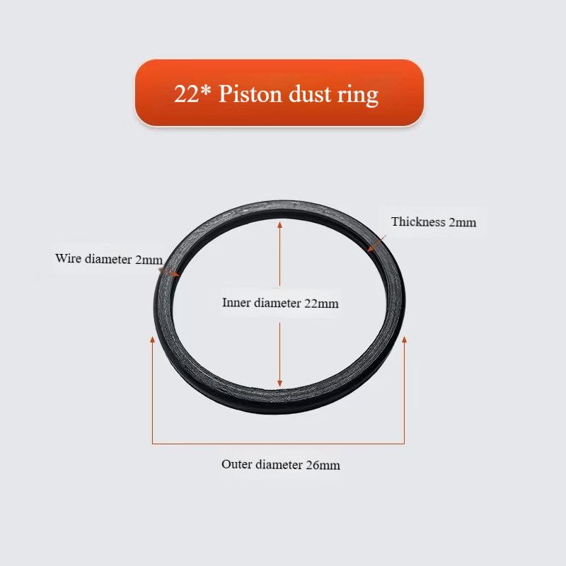 

Motorcycle Brake Caliper Repair Kit - 25mm Piston Seal, 30mm Dust Cover, 34mm Oil Seal (10pcs/pack) 22 Dust Boo10PCS