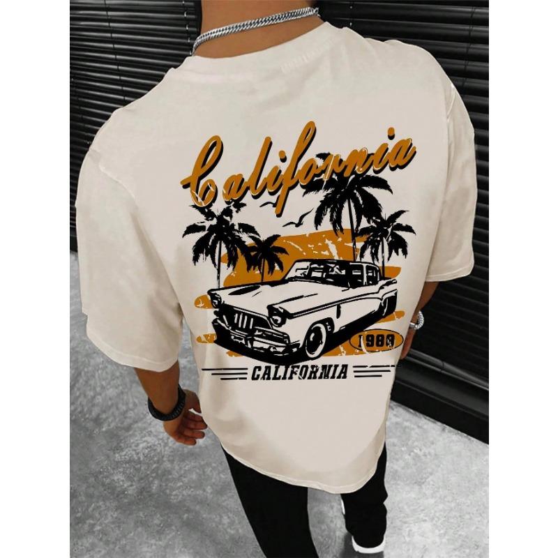California Extreme Sports Racing Competitions T-Shirt Herrenmode Baumwollkleidung Sommer T-Shirts Hip Hop Übergroße Casual Tops