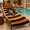 Beach Towel with Hull City Design, Quick Dry Lightweight Towel for Swimming Pool Travel