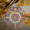 10 Inch Colorful Metal Wind Spinner with 360 Degree Rotating Hook No Battery Needed Vibrant Garden Decor Gift for Family Friends