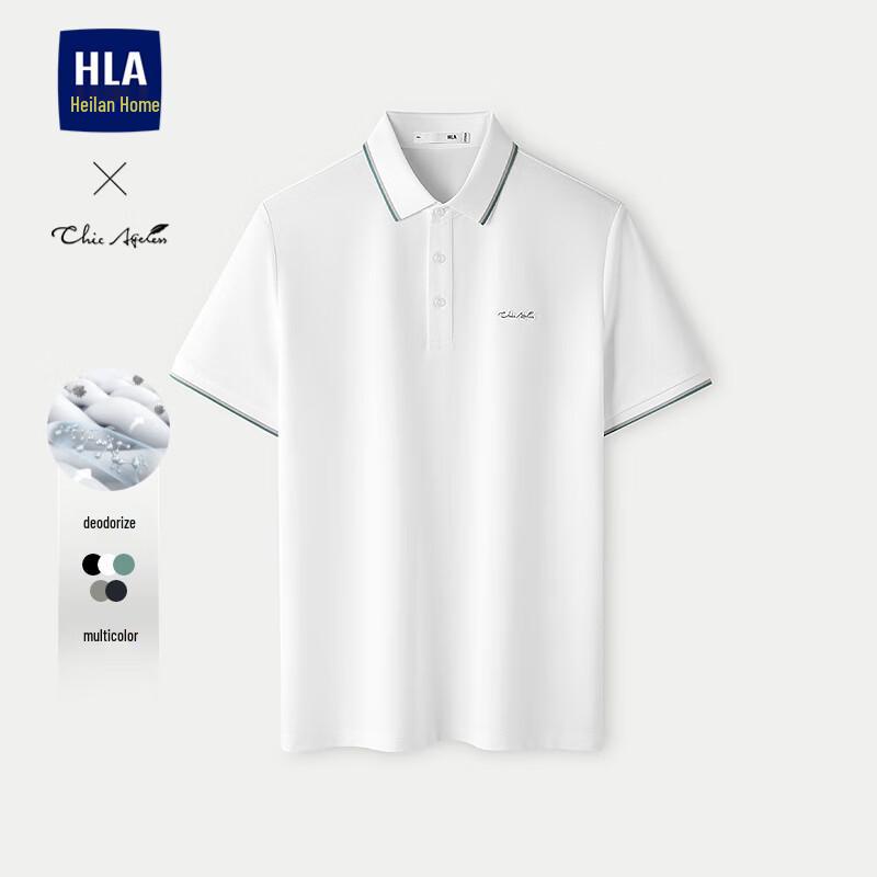 

HLA Men s Chic Ageless Short Sleeve Polo Shirt 3XL