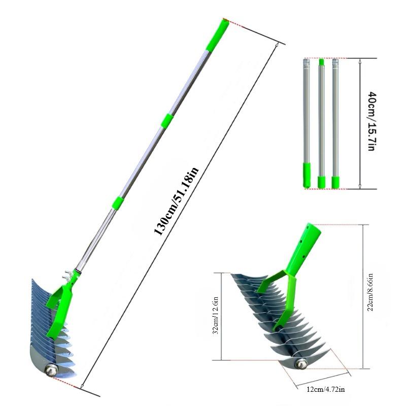 

Heavy Duty Metal Thatching Rake,Ideal for Loosening Soil,Leveling Lawns&Dethatching,Rake Sturdy Design for Easy Lawn Maintenance