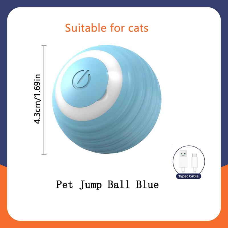 Intelligentes Hundespielzeug Ball Elektronisches Interaktives Haustierspielzeug Beweglicher Ball USB Automatisches Bewegen Hüpfend für Welpen Geburtstagsgeschenk Katzenprodukt