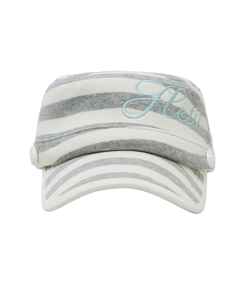 HETIT Stripe Military Cap (Light Gray)