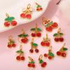 European and American New Fresh and Sweet Pendant Red Drip Fruit Cherry DIY Jewelry Pendant Accessories 2026