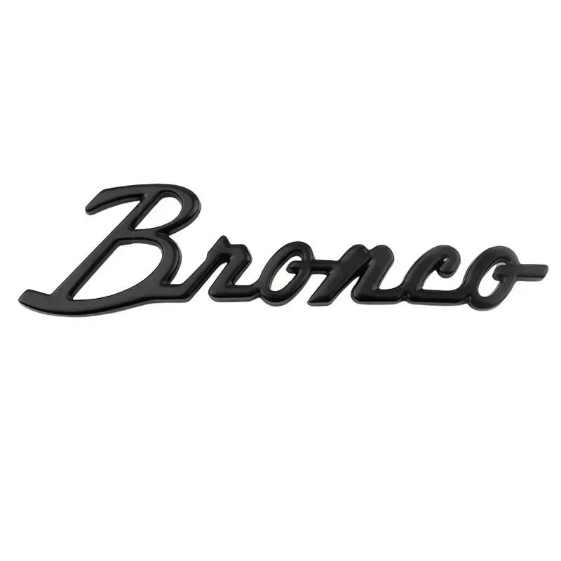 Metal Car Fender Side Sticker Styling for Bronco Letter Badge 2023 2022 2021 2020 Auto Badge Window Body Emblems Decoration