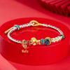 Braccialetto Rosso Stringa dell'Anno del Cavallo: Regalo Intrecciato a Mano per Coppia Zodiacale
