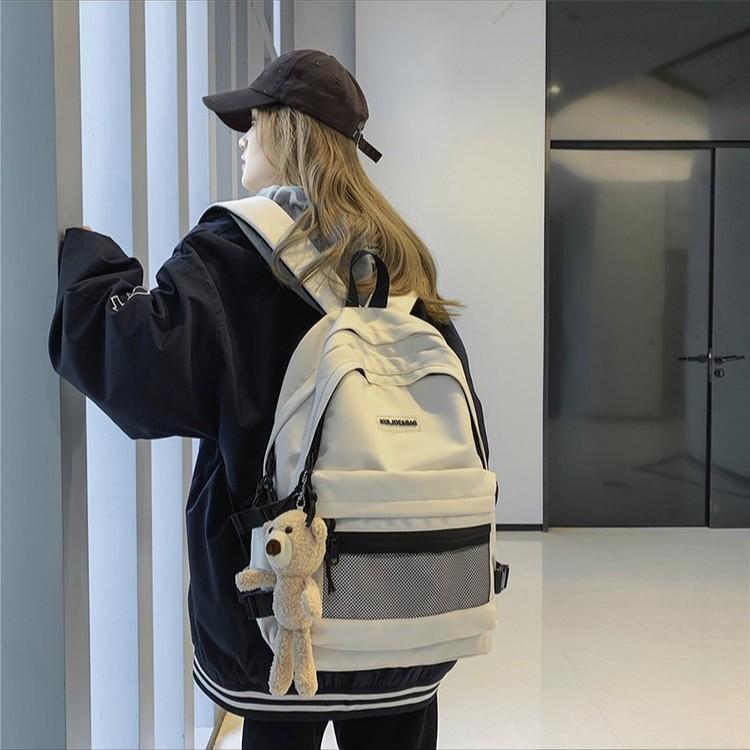 Schoolbag Korean version Japanese ins junior high school high school college student schoolbag large capacity simple casual versatile travel backpack