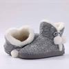Fashion Litfun Winter Warm Plush Boots For Women Outdoor Soft Sole Non-slip Knit Furry Snow Boots Indoor Cozy Fur House Cotton Slippers