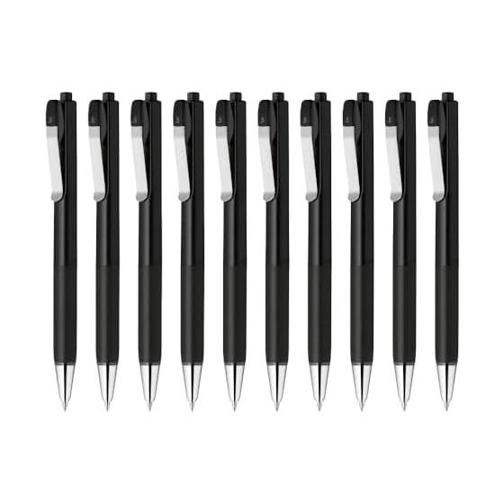 Zebra oil-based ballpoint pen Brenyu 0.5mm black barrel black ink 10 pieces B-BAS87-BK