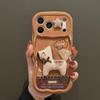 3D Plush Cartoon Pony Phone Case IPhone 17 Pro Max 16 15 14 With Chain Strap Soft TPU Cover Anti-Slip Shockproof Full