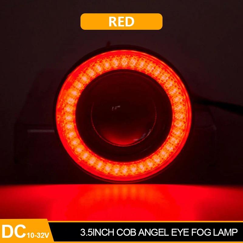 Car COB Auto DRL Led 12V HeadLamps Angel Eyes Fog Lamp Waterproof Headlights Daytime Running DayLight Turn Signal Trunk Led