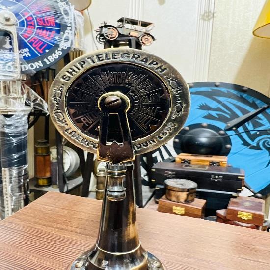 15.24 Cm Brass Telegraph  Finish, Decorative Gift Item 270g