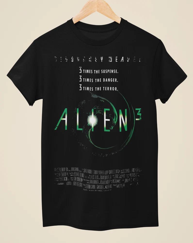 Alien 3 Movie Poster Inspired Unisex Black TShirt S