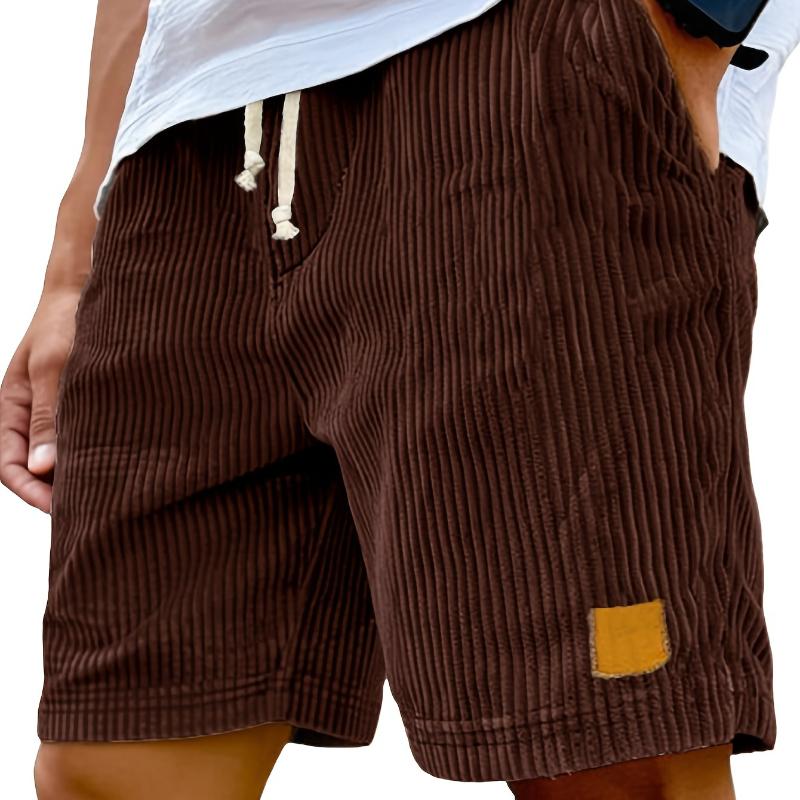 Herren Retro Modische Schnür-Freizeitshorts Mit Sorgfältig Entworfenen Taschen, Leichter Stretchstoff