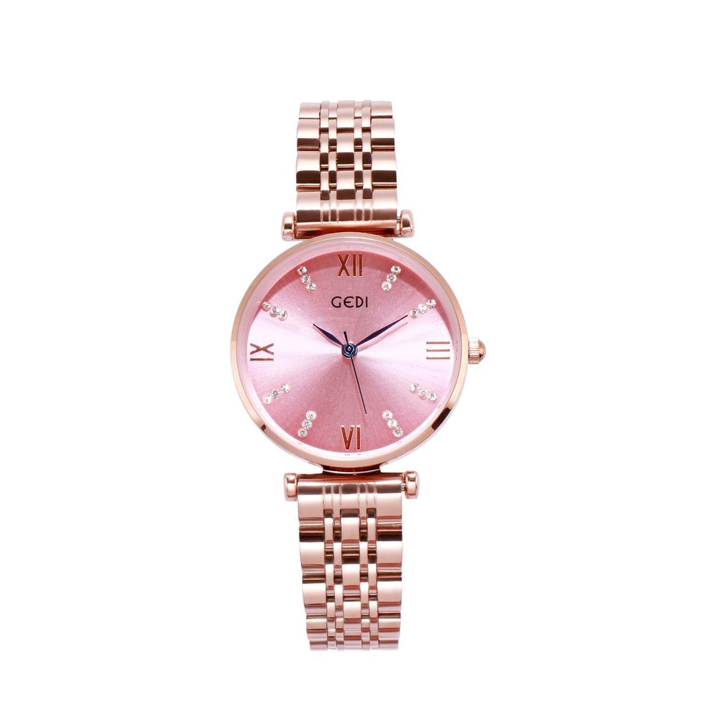 Simple Point Drill Steel Belt Women'S Watch Fashionable Atmosphere Trend Women'S Waterproof Watch