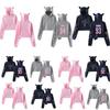Kpop Unisex Bts  jung Kook Jimin 95 97 Hoodie Sweatshirt Cat Ears Tops Crop