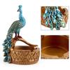 1 Pz Creativo Artigianale Design Modellazione Pavone Resina Posacenere Accessori Vaso per Piante Grasse Decorazione Casa Ufficio Artigianato