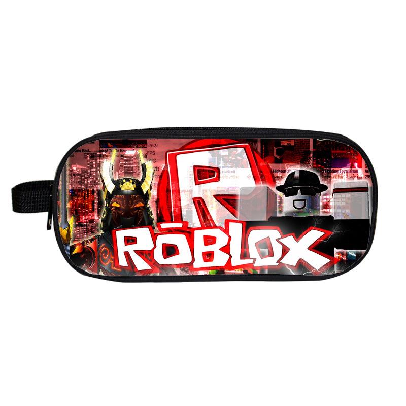Roblox Double-Layer Pencil Case for School Students - Cartoon Fashion Stationery Box