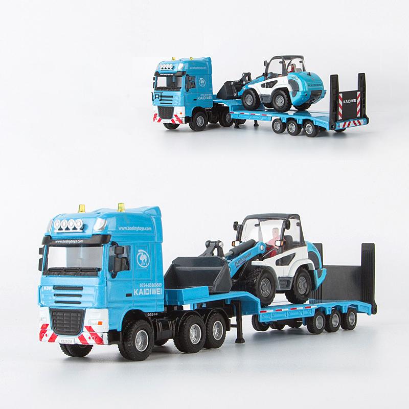 

1:50 Trailer Truck Excavator Forklift Alloy Car Diecasts & Toy Vehicles Car Model Miniature Scale Model Car Toys For Children