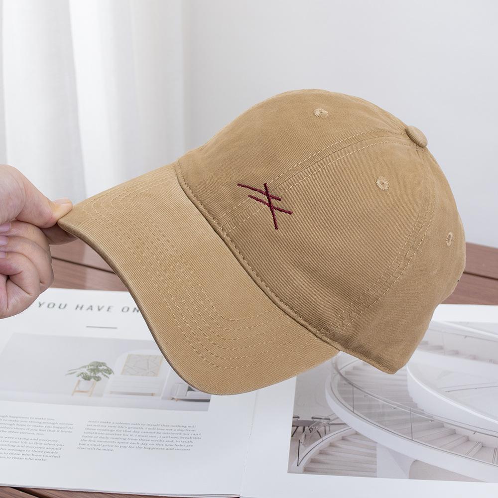 Casual Simple Embroidered Baseball Cap Children's Autumn New Couple Cap Versatile Face Small Soft Top Hat