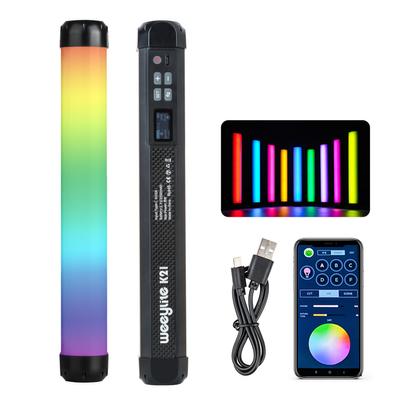 Weeylite K21 Přenosná RGB světelná tyčinka LED trubice 8W Fotografické doplňovací světlo 2500K-8500K