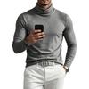 Herren Langarm Rollkragen Basisschicht Oberteil mit Kragen Farbe für Herbst und Winter