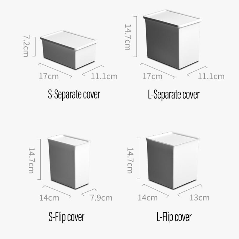 Japanese Plastic Dustproof Storage Box Drawer Closet Storage Container for Sundries Home Office Small Object Storage Organizer