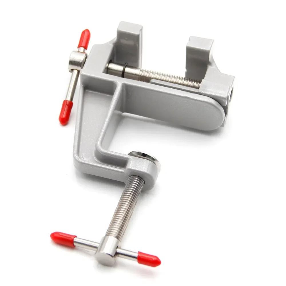 35 mm Tisch-/Bank-Schraubstock aus Aluminiumlegierung, multifunktionaler Schraubstock mit Tischschraube für Heimwerker, festes Reparaturwerkzeug