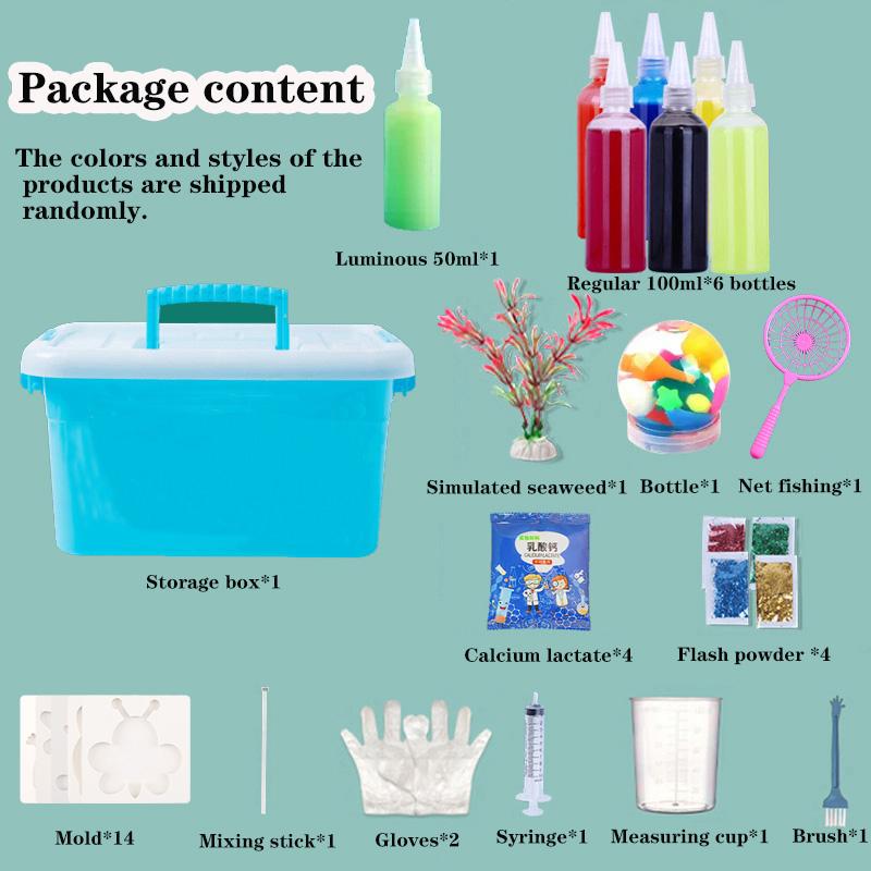 

DIY Fairy Magic Water Elf Ocean Mold Companion For Kids 3D Handmade Kits Aqua Fairy Gel Toy Set Детские развивающие игрушки Подарок