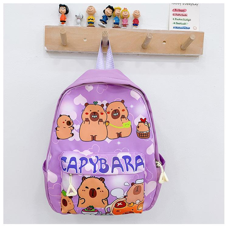 School Bag New Kapibara Children's Leisure Love Backpack Trendy Cool Cartoon Backpack