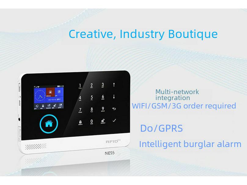Smart 4G WiFi GSM Anti-Theft Alarm with Multi-Language Mobile App Tuya Integration