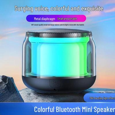 S100 Bluetooth Subwoofer: Large Volume, Multifunctional Speaker with Colorful Atmosphere Light