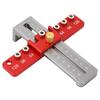 Cabinet Hardware Jig Adjustable Drawer Door Handle Template Tool Drill Guide Punch Locator with 2 Clamp