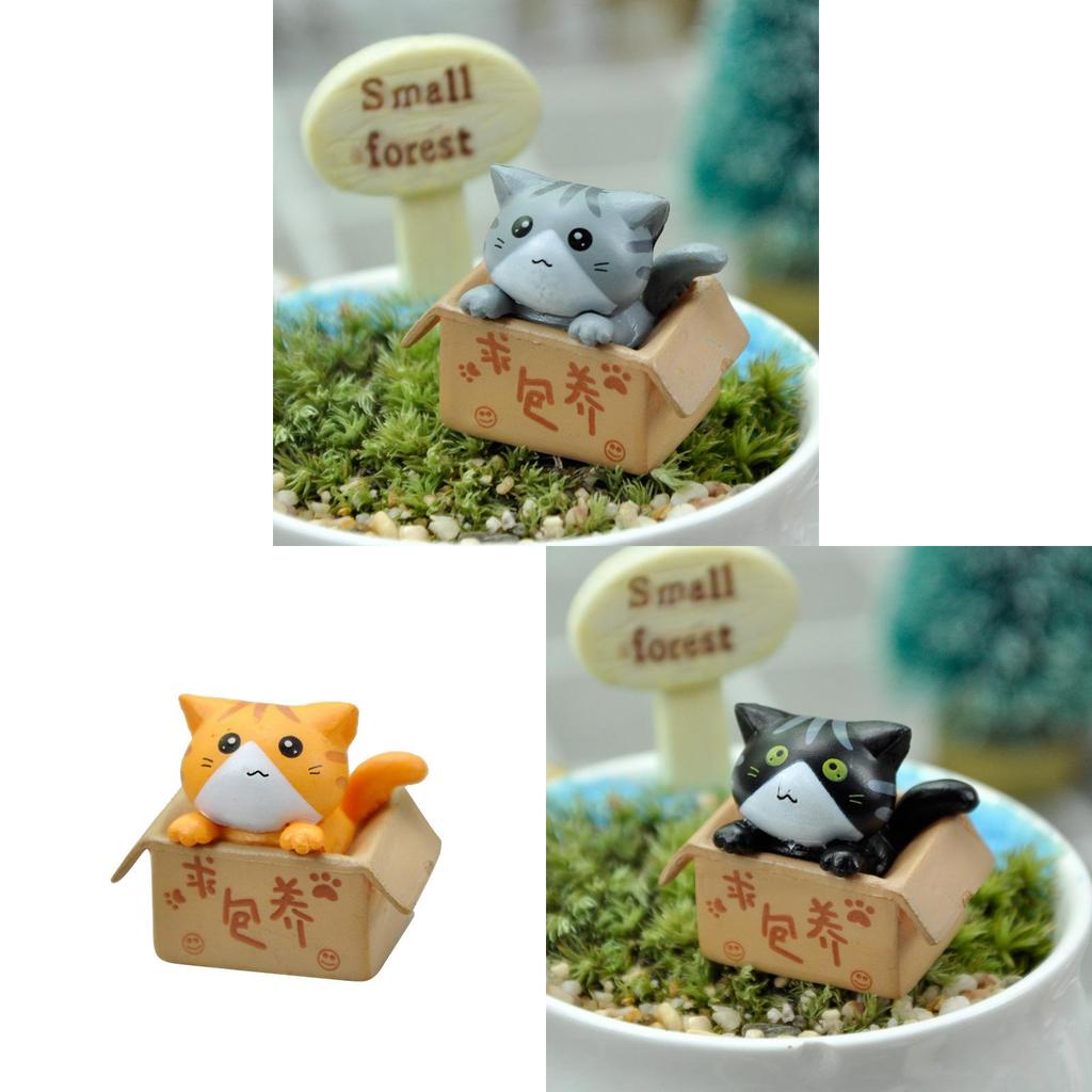 Doll Cat Cartoon Car Mounted Desktop Micro Landscape Decoration Gift Student