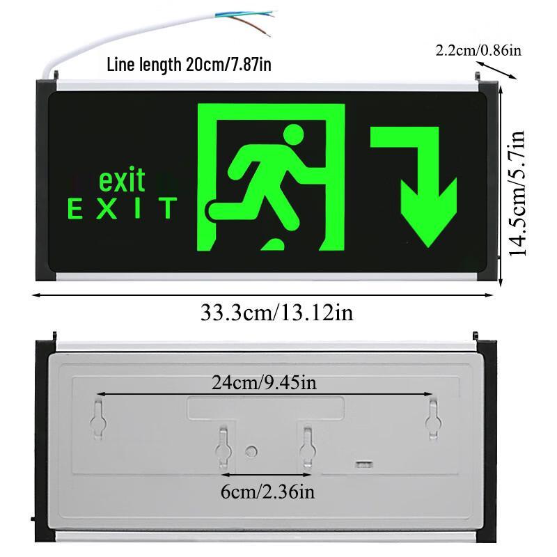 Emergency Exit Directional Sign