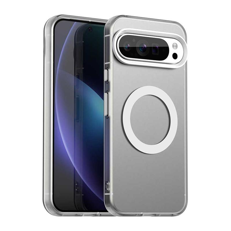 Transparent Case For Google Pixel 9 Pro Case Pixel 8 9 10 Magnetic Adsorption Wireless Charge Cover For Google Pixel 9 Pro Case