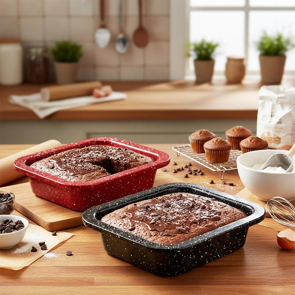 2x Mała Foremka do Pieczenia Mini Forma Granitowa do Ciasta Brownie Deserów