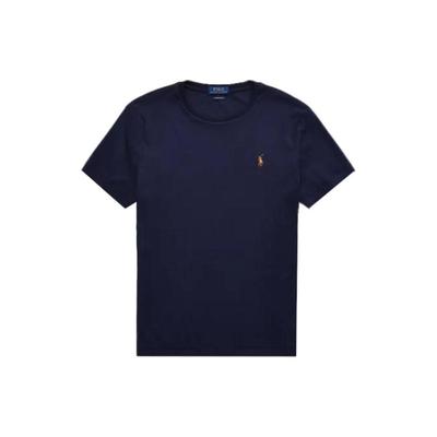 Polo Fw22 Einfarbiges Logo Slim Fit Kurzarm-T-Shirt Herren Oberteile Marine MNPOTSH1N820101-410